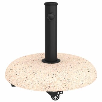 Parasolvoet met wielen voor 37/42/52/58mm stokken - Geel Beton 4
