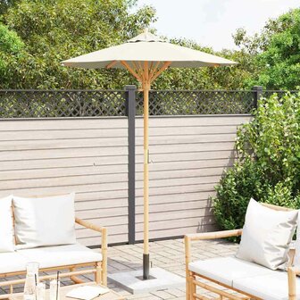 Parasol 150x210 cm bamboe cr&egrave;mewit 2