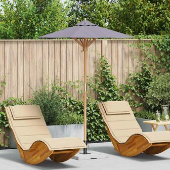 Parasol 150x210 cm bamboe donkergrijs 1