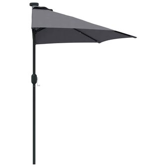 Tuinparasol Antraciet 294 x 150 x 224 cm Stof 5