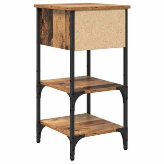 Nachtkast Oud Hout 34x36x70 cm Samengesteld Hout 7
