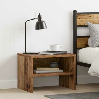Nachtkastje Oud hout 40 x 30 x 30 cm Bewerkt hout 1