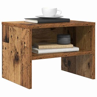 Nachtkastje Oud hout 40 x 30 x 30 cm Bewerkt hout 2