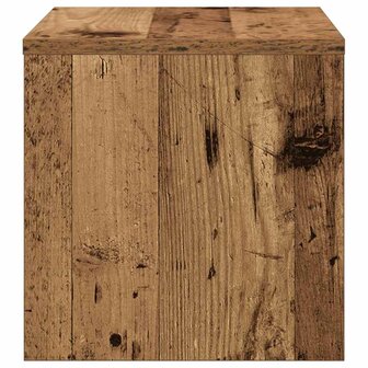Nachtkastje Oud hout 40 x 30 x 30 cm Bewerkt hout 5