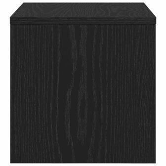 Nachtkastje Zwart eiken 40 x 30 x 30 cm Bewerkt hout 5