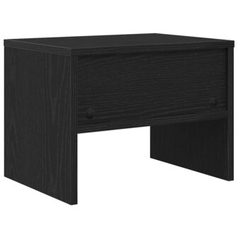 Nachtkastje Zwart eiken 40 x 30 x 30 cm Bewerkt hout 6