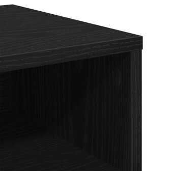 Nachtkastje Zwart eiken 40 x 30 x 30 cm Bewerkt hout 7