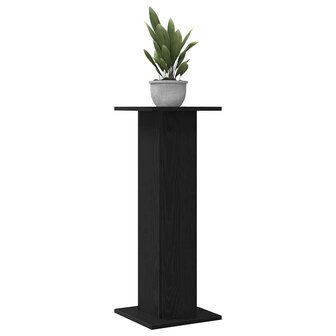 Plantenstandaards 2 st 30x30x80 cm bewerkt hout zwart eiken 2