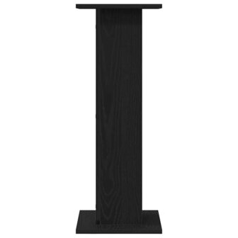Plantenstandaards 2 st 30x30x80 cm bewerkt hout zwart eiken 6