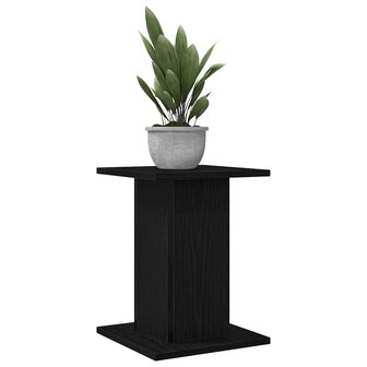 Plantenstandaards 2 st 30x30x40 cm bewerkt hout zwart eiken 2