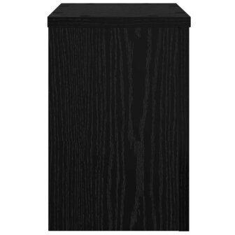Plantenstandaards 2 stuks Zwart Eiken 20x20x30 cm Geengineerd Hout 5