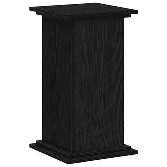 Plantenstandaard Zwart Eiken 33x33x60 cm Ge&euml;ngineerd Hout 4