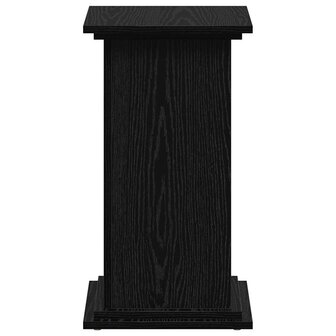 Plantenstandaard Zwart Eiken 33x33x60 cm Ge&euml;ngineerd Hout 5