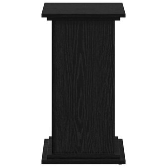 Plantenstandaard Zwart Eiken 33x33x60 cm Ge&euml;ngineerd Hout 6