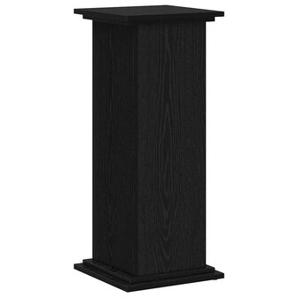 Plantenstandaard Zwart Eiken 33x33x80 cm Geengineerd Hout 4