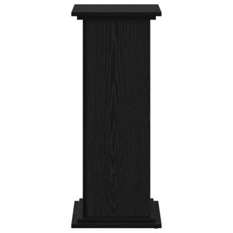 Plantenstandaard Zwart Eiken 33x33x80 cm Geengineerd Hout 5