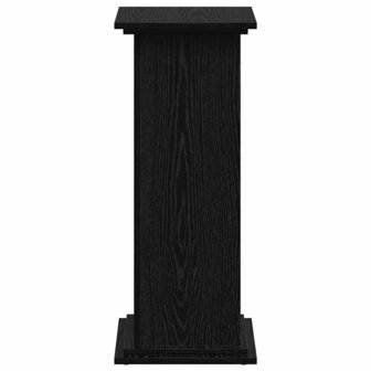 Plantenstandaard Zwart Eiken 33x33x80 cm Geengineerd Hout 6