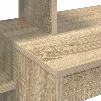 Bureau met Opbergruimte Sonoma Eiken 100x40x90 cm Gelaagd Hout 6