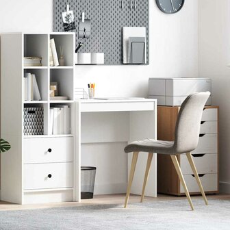 Bureau Wit 70x40x76 cm Geengineerd Hout 1