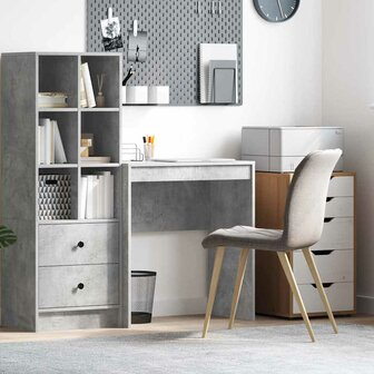 Bureau Betongrijs 70x40x76 cm Gelaagd Hout 1