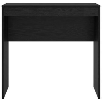 Bureau Zwart Eiken 80x40x76 cm Kunststof Hout 3