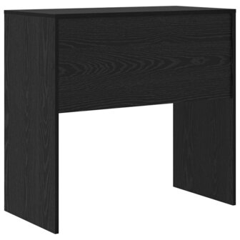 Bureau Zwart Eiken 80x40x76 cm Kunststof Hout 5