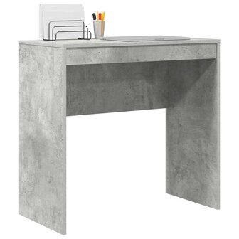 Bureau Beton Grijs 80x40x76 cm Geengineerd Hout 2