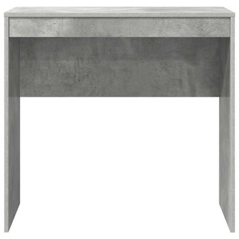 Bureau Beton Grijs 80x40x76 cm Geengineerd Hout 3