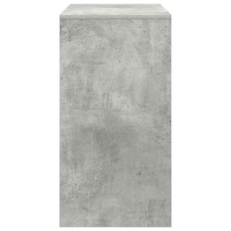 Bureau Beton Grijs 80x40x76 cm Geengineerd Hout 4