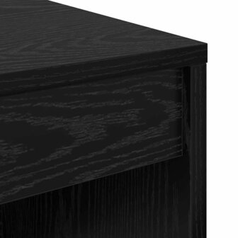 Bureau Zwart Eiken 90x40x76 cm Hout 6