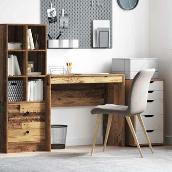 Bureau van oud hout 90x40x76 cm Engineered Wood 1