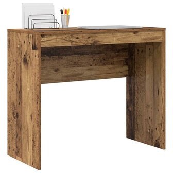 Bureau van oud hout 90x40x76 cm Engineered Wood 2