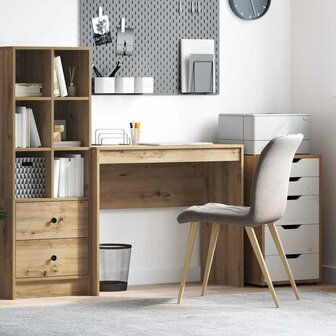 Bureau Artisan Eiken 90x40x76 cm Samengesteld Hout 1