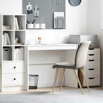Bureau Wit 100x40x76 cm Geengineerd Hout 1