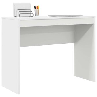 Bureau Wit 100x40x76 cm Geengineerd Hout 2