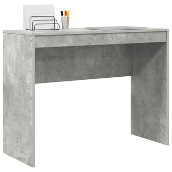 Bureau Betongrijs 100x40x76 cm Gelaagd Hout 2