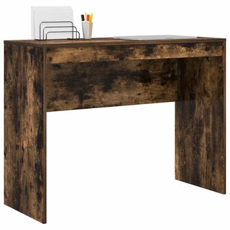 Bureau Gekookt Eiken 100x40x76 cm Gelaagd Hout 2