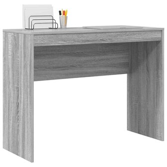Bureau Grijs Sonoma 100x40x76 cm Gelaagd Hout 2