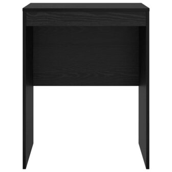 Bureau Zwart Eiken 60x50x76 cm Gegelamineerd Hout 3