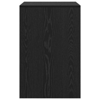 Bureau Zwart Eiken 60x50x76 cm Gegelamineerd Hout 4
