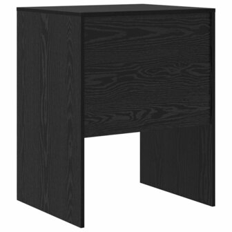 Bureau Zwart Eiken 60x50x76 cm Gegelamineerd Hout 5