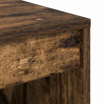 Bureau Rook-eiken 60x50x76 cm Gelaagd Hout 6