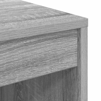 Bureau Grijs Sonoma 60x50x76 cm Gelaagd Hout 6
