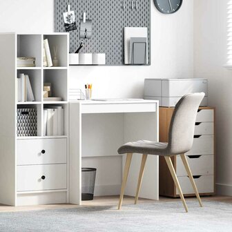Bureau Wit 70x50x76 cm Geengineerd Hout 1