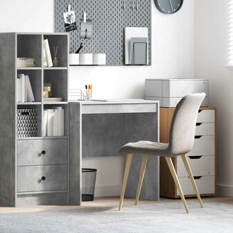 Bureau Betongrijs 70x50x76 cm Gelaagd Hout 1