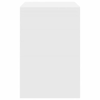 Bureau Wit 80x50x76 cm Kunststof Hout 4