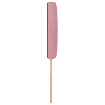 LED Hoofdbord met Kristalknop in Geplooid Roze Velvet, 90 cm 5