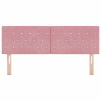 LED Hoofdeinde met Kristalknop Roze 80 cm Velvet 4