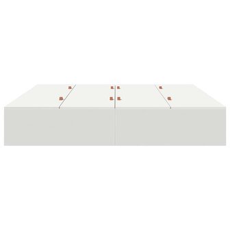 Bedframe met opbergruimte wit 200x200 cm 5