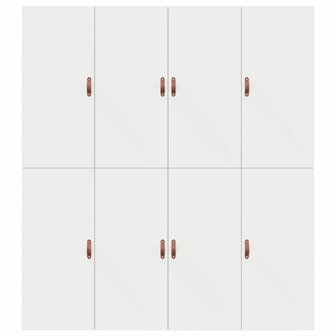 Bedframe met opbergruimte wit 200x200 cm 8